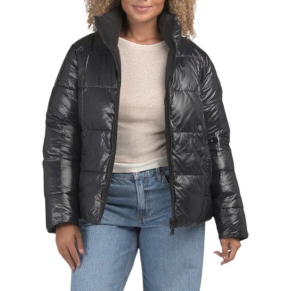 ALPENHAUS 2-in-1 Reversible Stretch Puffer Coat With Detachable Scarf - Picture 3 of 3